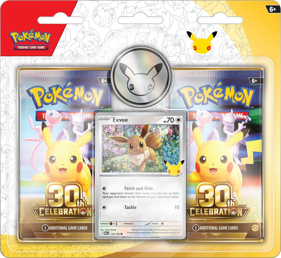 Pokémon TCG: 30th Celebration Eevee 2-Pack Blister