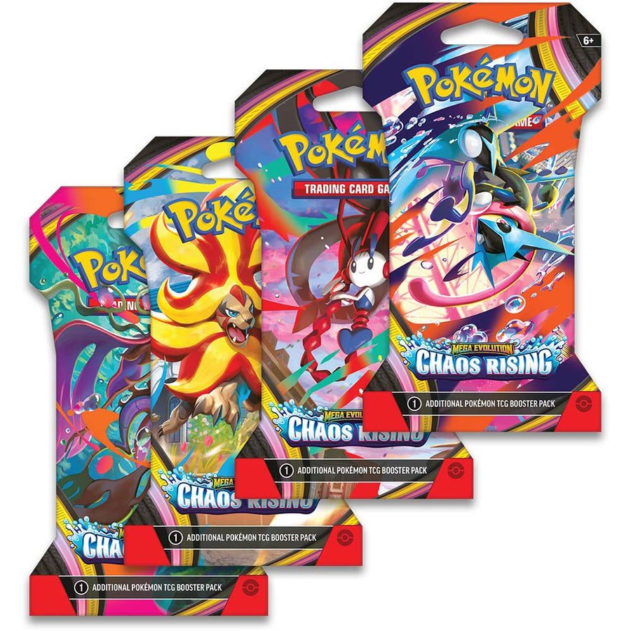 Pokémon TCG: Mega Evolution—Chaos Rising Sleeved Booster – Random Artwork