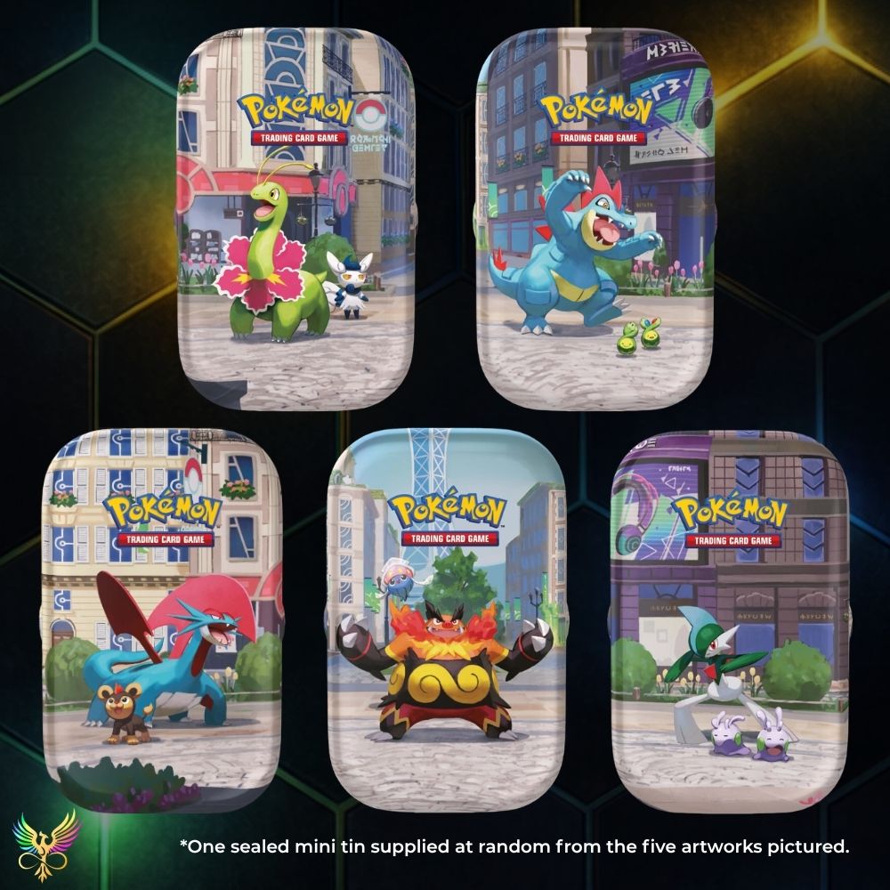 Pokémon TCG Lumiose City Mini Tin designs